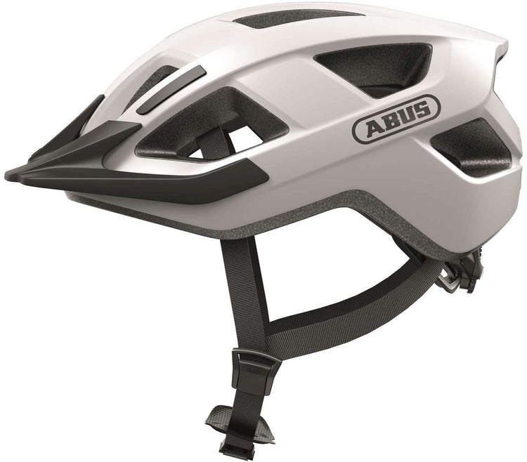 Abus Helm Aduro 3.0 Sporty Bicycle Helm, Weiß, L 58-62 cm