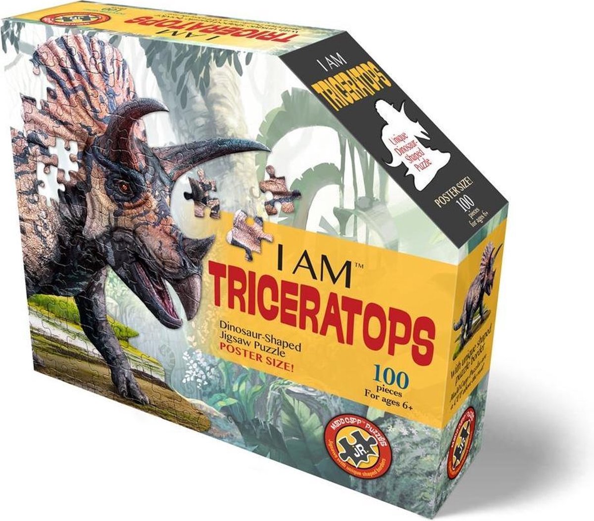 Madd Capp Puzzle Triceratops 84 cm Karton braun 100-teilig