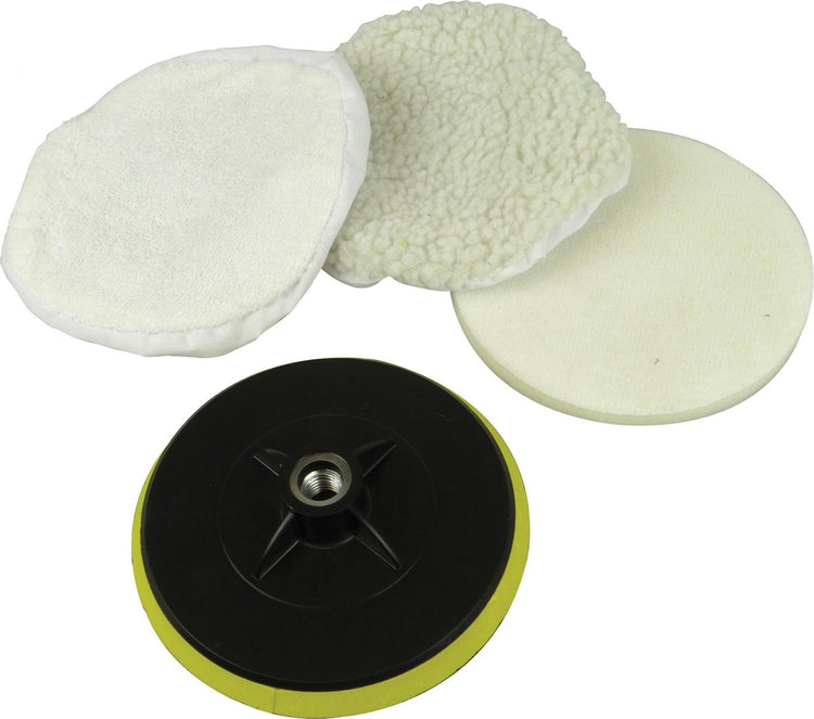Carpoint Polierscheiben-Set 150 mm für 1717307 – für Reinigungs- und Poliermaschine