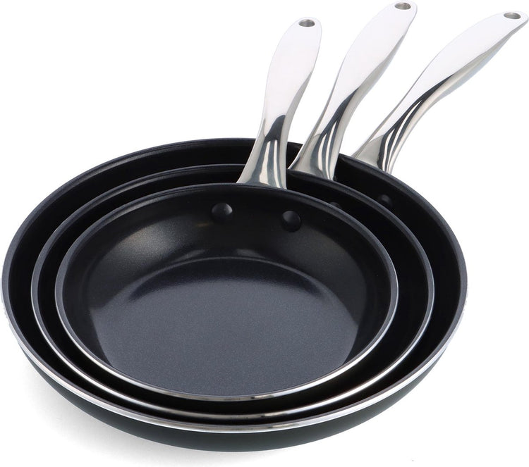 Daily Food von Jeroen Meus – Bratpfannenset 3-teilig ø20+24+28cm – Induktion – PFAS-frei