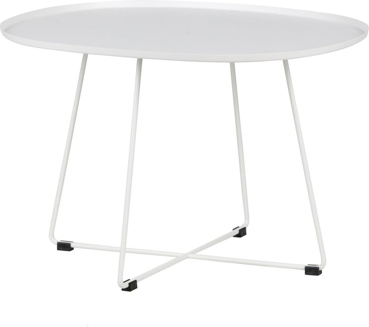 Woood Otis Beistelltisch XL - Metall - Weiß - 47x70x60