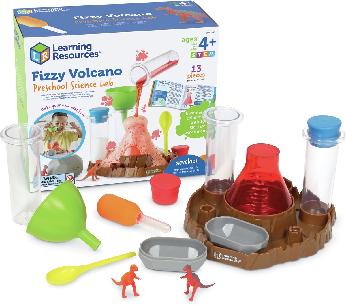 Lernressourcen Fizzy Volcano Vorschul-Wissenschaftslabor – 3+