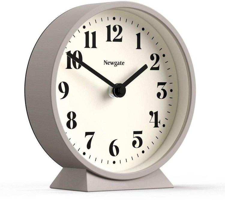 Newgate Theater Tischuhr grau 16cm