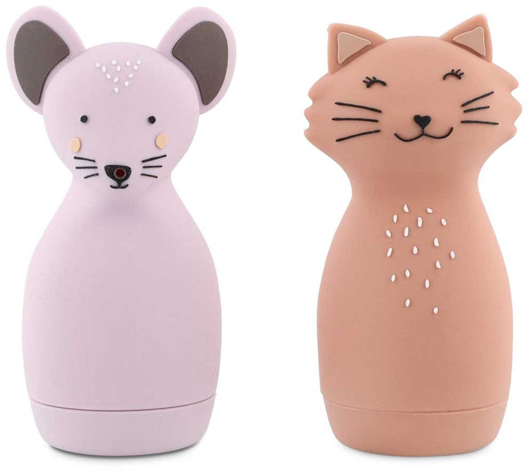 Trixie | Badespielzeug Spritztiere - mrs. Katze Frau. Maus - Badespielzeug - 0m+ - leicht zu greifen