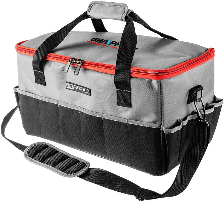Grupa Topex Graphite Energy+ – Werkzeugtasche – groß – 24 l – 14 Außen- und 7 Innentaschen