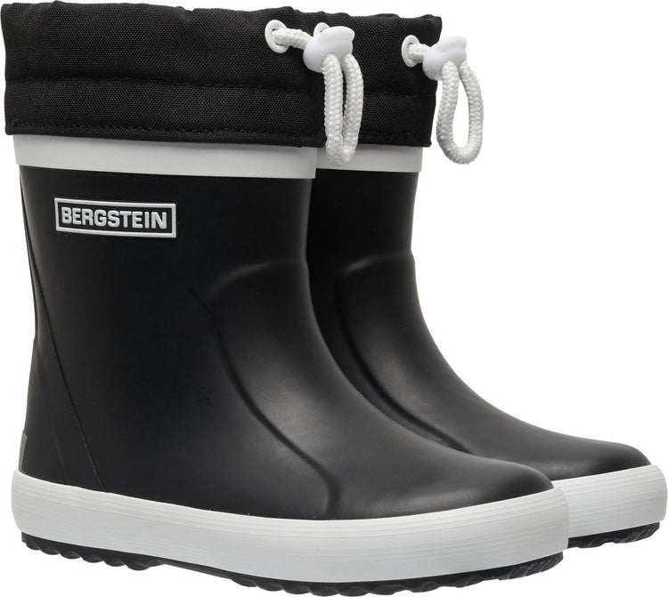 Bergstein Classic Thermo Unisex-Junior-Regenstiefel – Schwarz