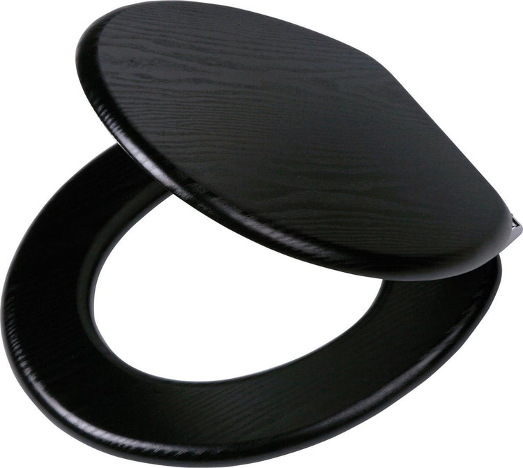 Tiger Tiger Soft-Close-Toilettensitz Blackwash MDF Schwarz 252030746