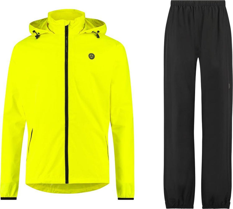Agu Go Regenanzug Essential Unisex – Gelb – L – Damen Herren – wasserdicht atmungsaktiv