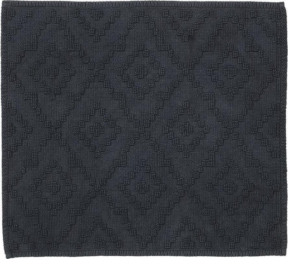 Sealskin - Azteken-Badematte 60x60 cm - Baumwolle - Dunkelgrau