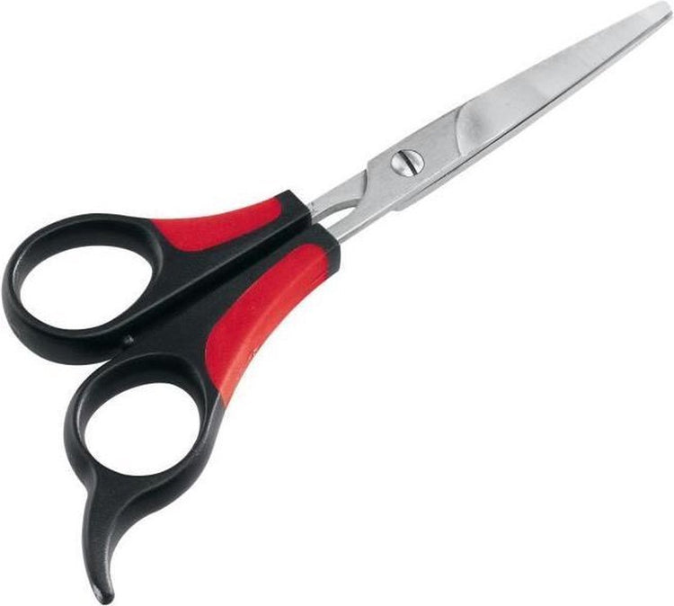 Ferplast Schere gro 5988 Stahl 16,2 x 6,5 x 8 cm – schwarz und rot – für Hunde