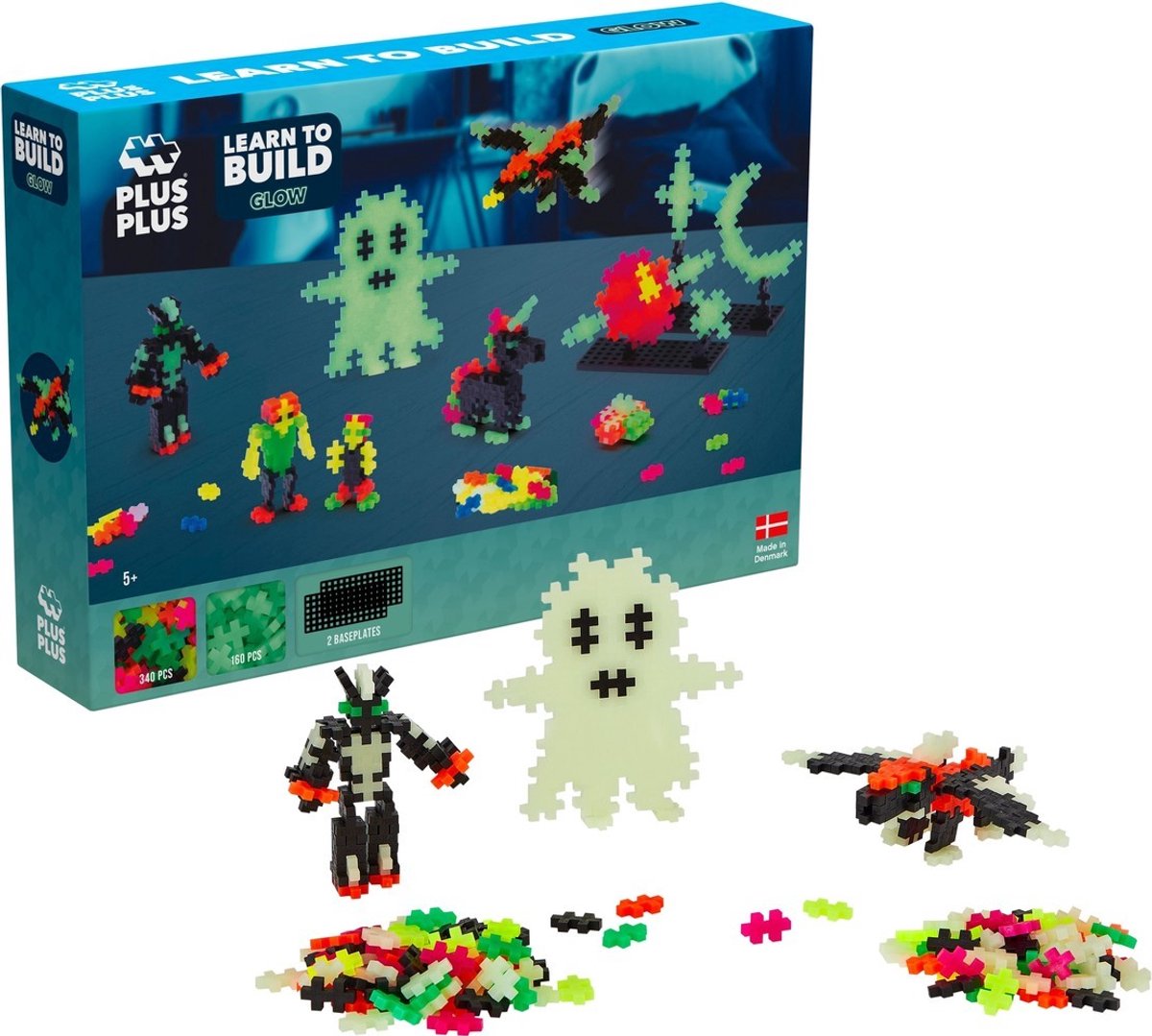 Plus Plus lernen, Glow Plus-Plus zu bauen: 500 Teile (3928)