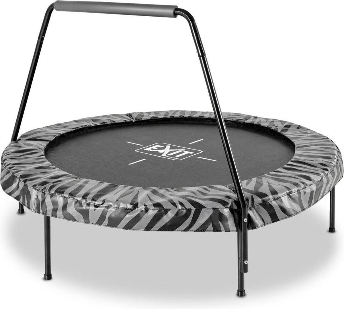 Exit Toys Exit Tiggy Trampolin ø140cm – mit Halterung – rund – Kindertrampolin – Schwarzgrau