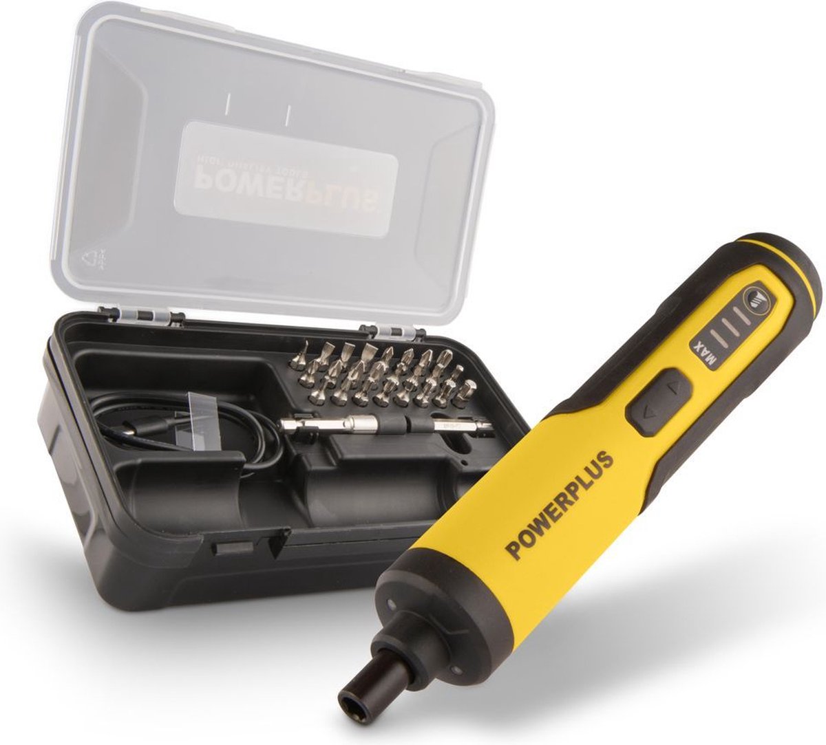 Powerplus Akkuschrauber powx00420 – Akkuschrauber mit 250 U/min und 4 Nm – inklusive USB-Ladegerät