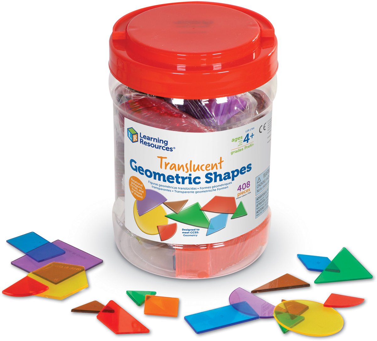 Lernressourcen geometrisch – Formen – 408 Teile – 4+