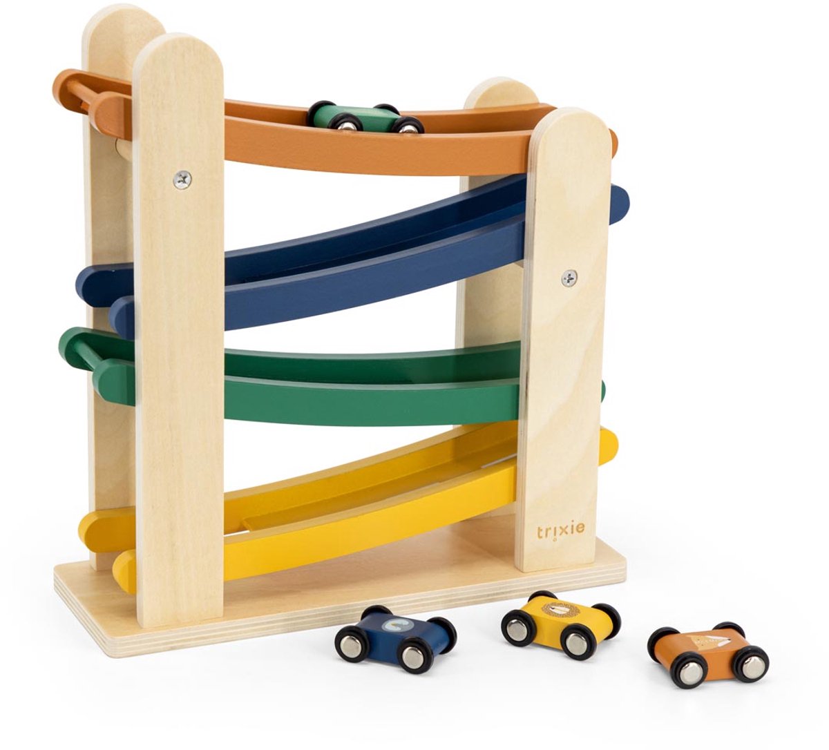 Trixie Wooden Autobahn mit 4 Autos