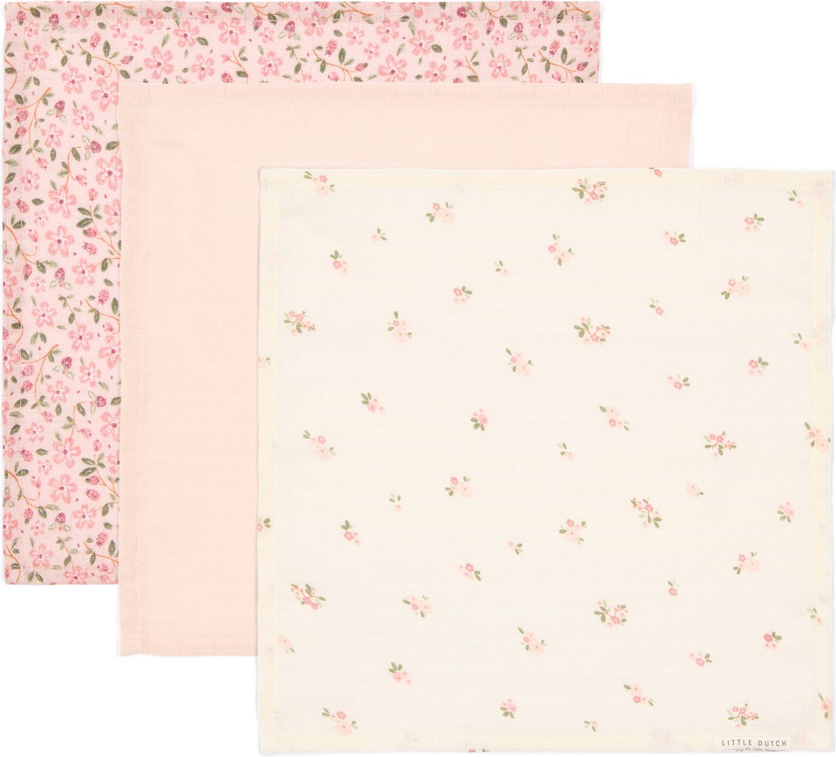 Little Dutch Mundtücher-Set – Rosa – Feengarten