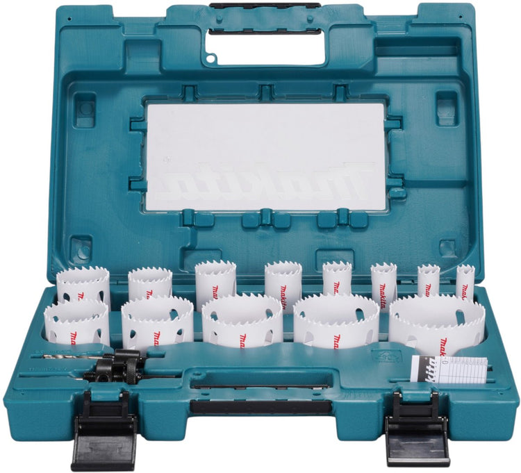 Makita d-63993 Lochsägen-Set 16,0 mm, 19,0 mm, 22,0 mm, 25,0 mm, 32,0 mm, 35,0 mm, 37,0 mm, 44,0 mm, 51,0 mm, 57,0 mm, 6