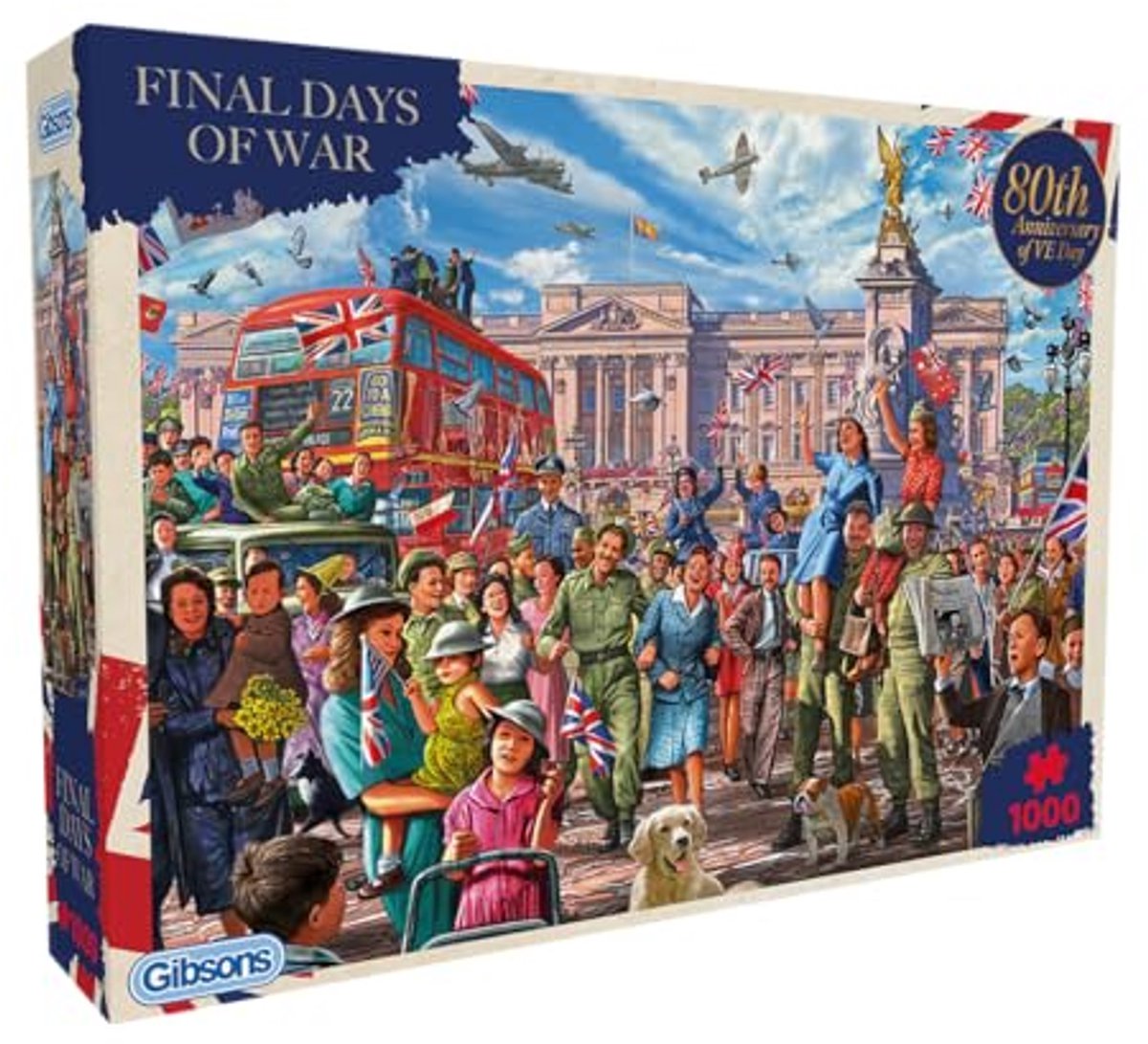 Gibsons – Letzte Tage des Krieges (von Steve Crisp) – 1000 Teile 68 × 49 cm (B × H) – Puzzle für Erwachsene
