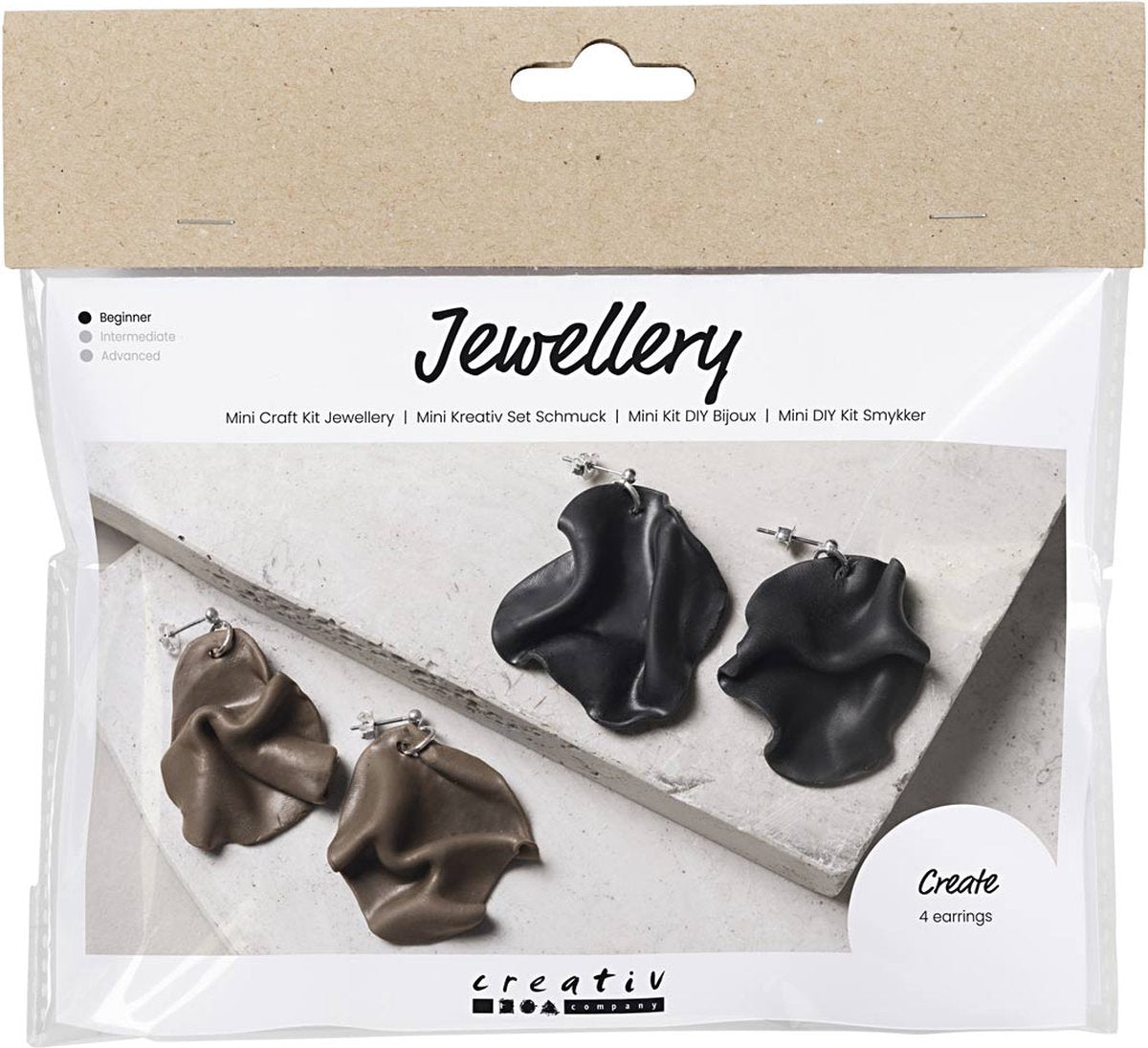 Creativ Company Mini-Hobby-Set Schmuck, gebogene Ohrringe, 1 Box