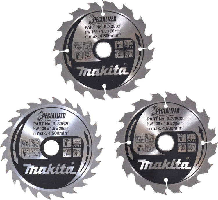 Makita b-33897 Kreissägeblatt-Set 136 x 20 x 1 mm 1 Set(s)