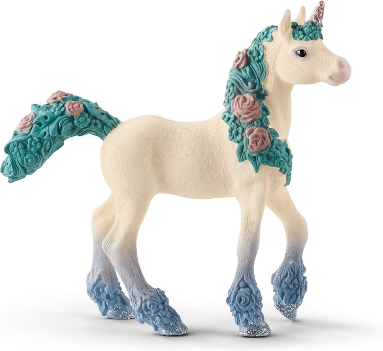 Schleich bayala - Blumeneinhorn Fohlen - Spielfigur - Kinderspielzeug für Jungen und Mädchen - 5 bis 12 Jahre - 70591
