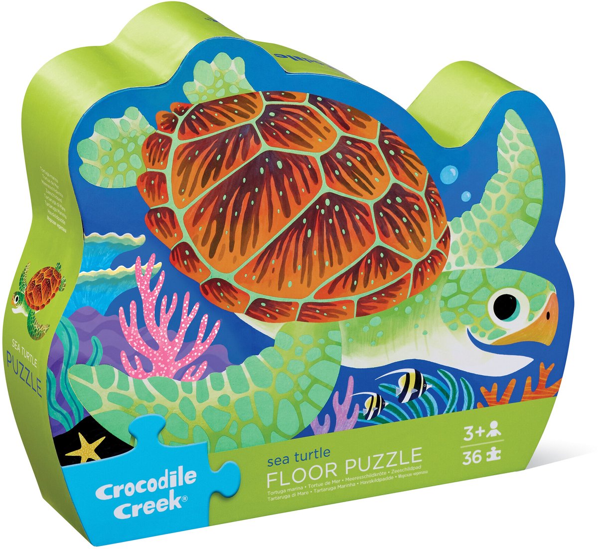 Crocodile Creek Bodenpuzzle Meeresschildkröte – 36 Teile