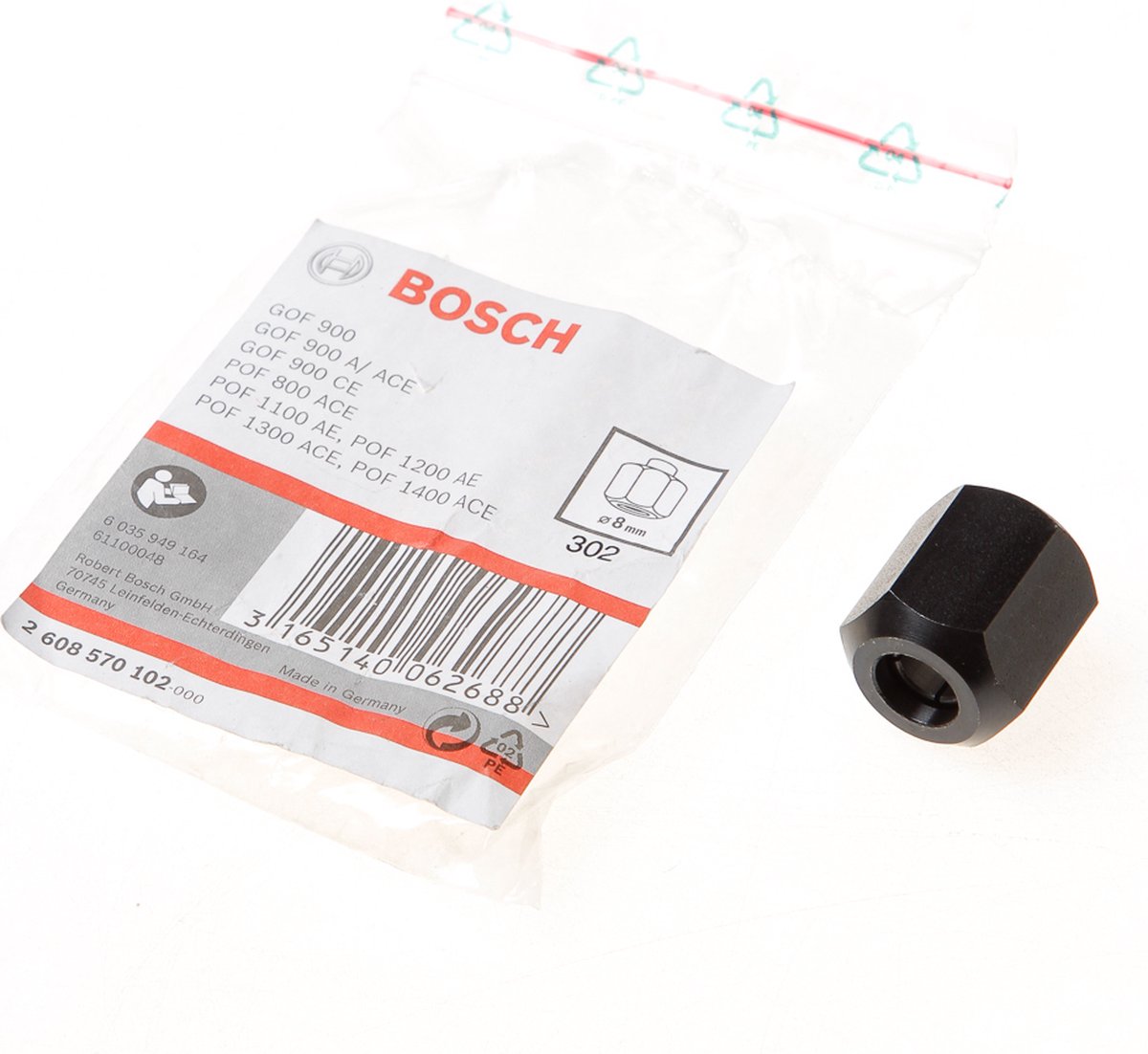 Bosch Spannzange mit Mutter 8mm