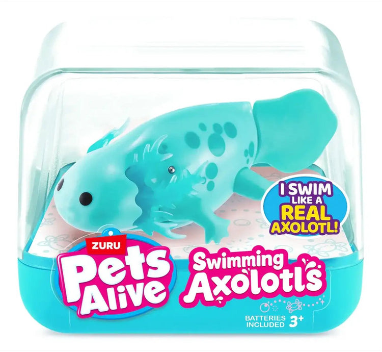 Zuru Pets Alive Swimming Axolotl – interaktives Wasserspielzeug – ab 3 Jahren – Roboter-Spielzeugfisch – schwimmt in 5 Richtungen