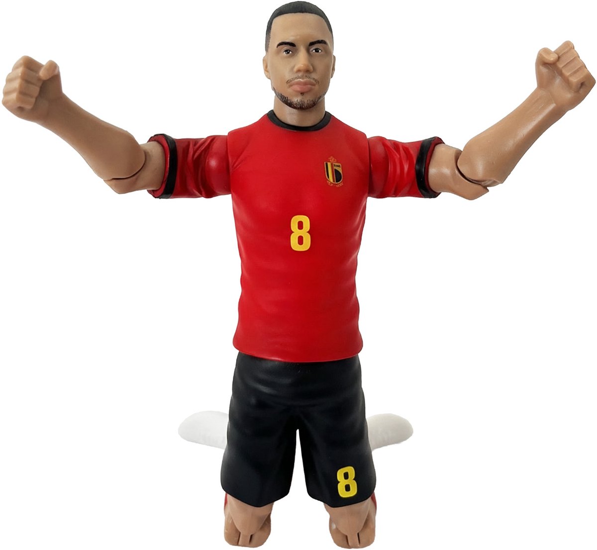 Megableu Actionfigur Red Devils – Youri Tielemans – Fußballpuppe mit beweglichen Gliedmaßen – offizielles Merchandise