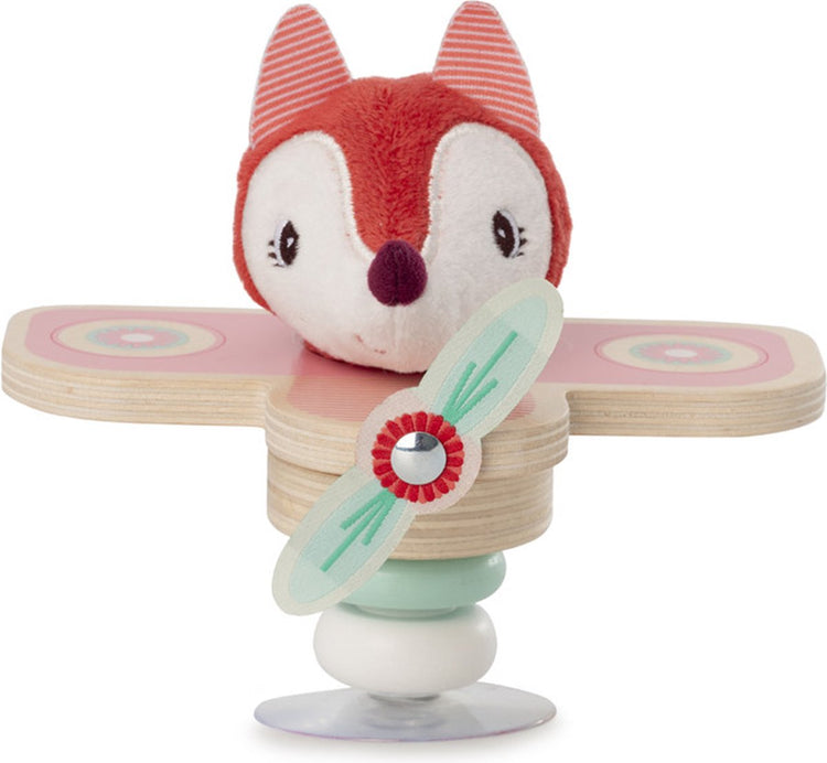 Lilliputiens – Schaukelfliegerpilotin Alice der Fuchs – Spielfigur mit Saugnapf – geeignet ab 6 Monaten