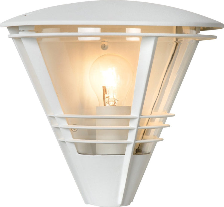 Lucide Livia – Wandleuchte drinnen und draußen – 1xE27 – IP44 – Weiß