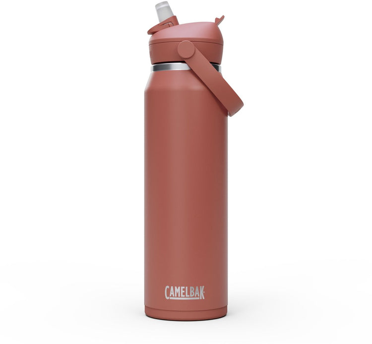 Camelbak Thrive Flip Straw – vakuumisoliert – Edelstahl-Isolierung Trinkflasche – 1 l rot (Sierra Red)