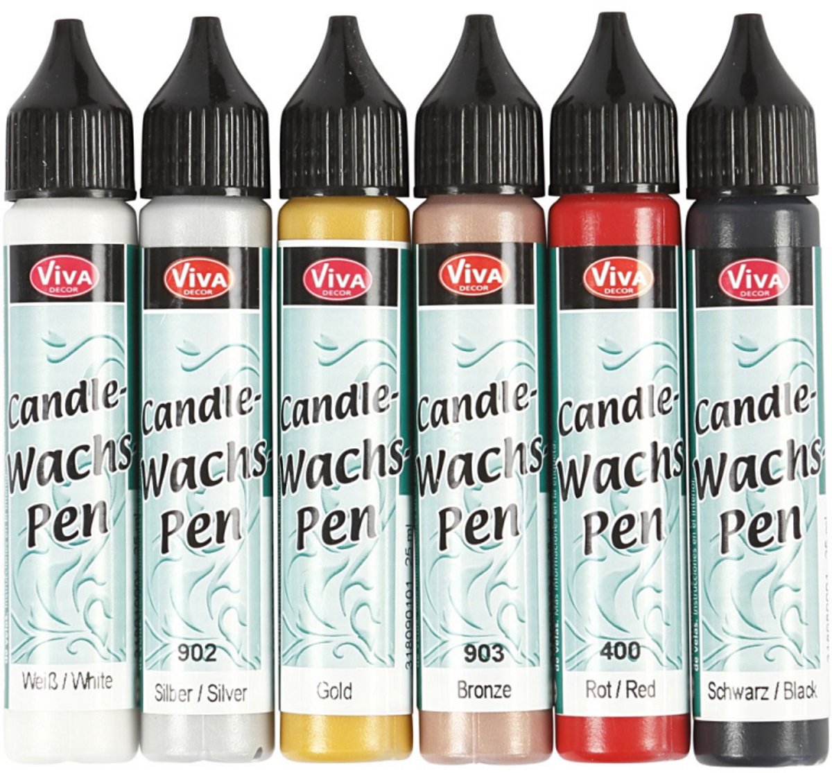 Viva Decor Kerzenversion, Standardfarben, 6x28 ml 1 Box