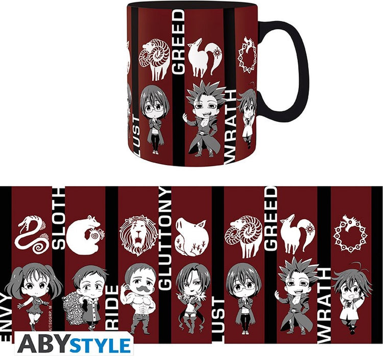 Abystyle die sieben Todsünden – Tasse – 460 ml – Chibi-Sünden – Tasse