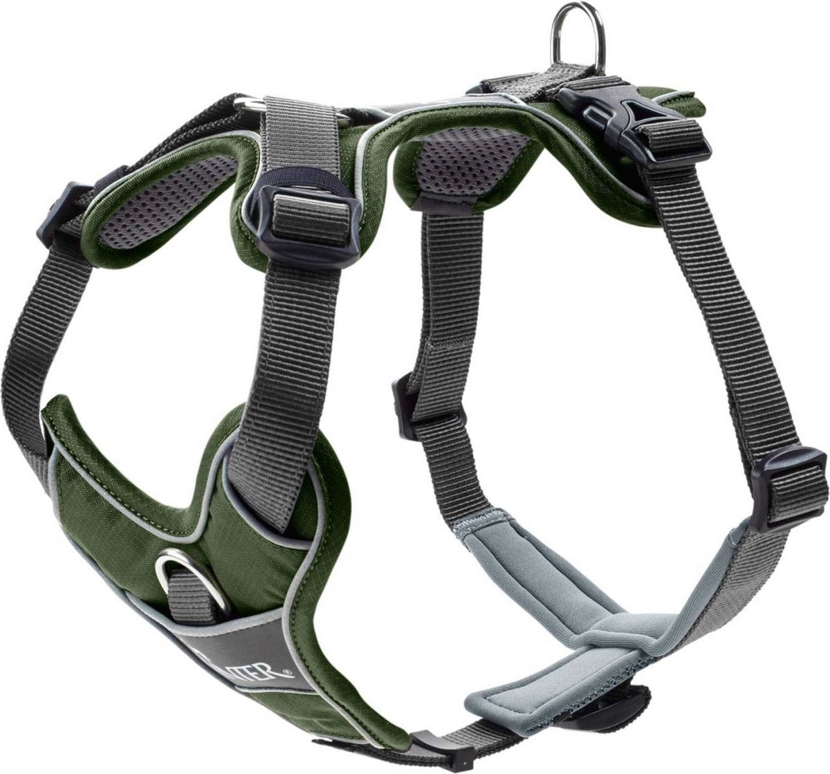 Hunter Geschirr Divo Grün Grau - Hundegeschirr - L 72-100 cm