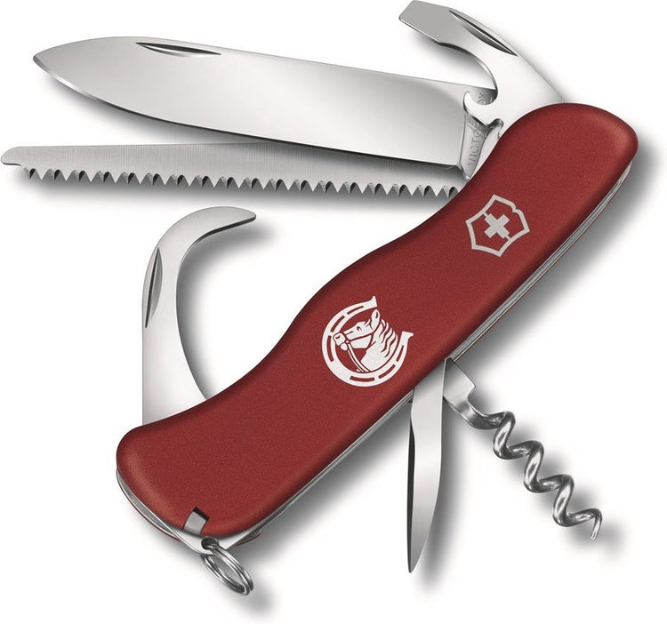 Victorinox Equestrian Red Schweizer Taschenmesser – 12 Funktionen – Rot