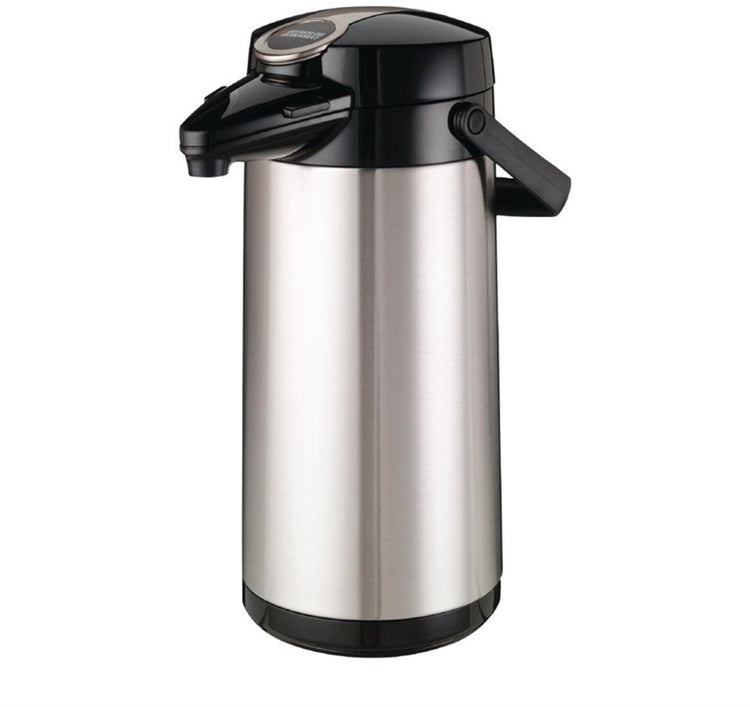 Bravilor Bonomat | Airpot Furento Thermoskanne mit Pumpe doppelwandig | Edelstahl 2,2l