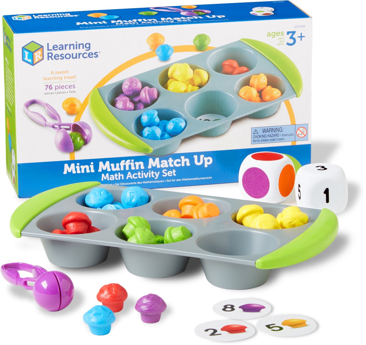 Lernressourcen: Mini-Muffin-Match-Up-Mathe-Aktivitätsset – 1+