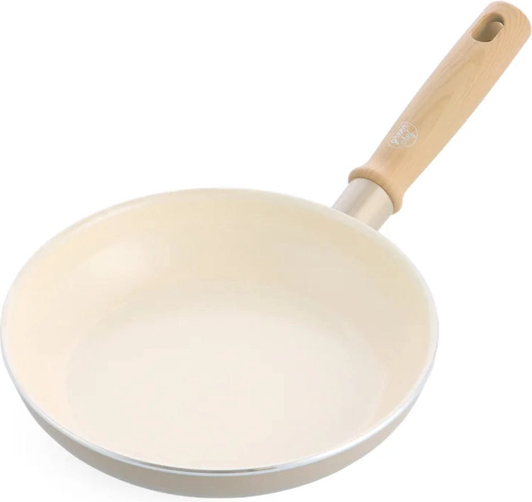 Greenchef Nordics Keramik-Induktionsbratpfanne 20 cm – PFAS-frei – Induktionspfanne – spülmaschinenfest – ofenfest bis 160 °C – Keramik-Antihaftbeschichtung – ohne Deckel – Kühlgriff – Creme