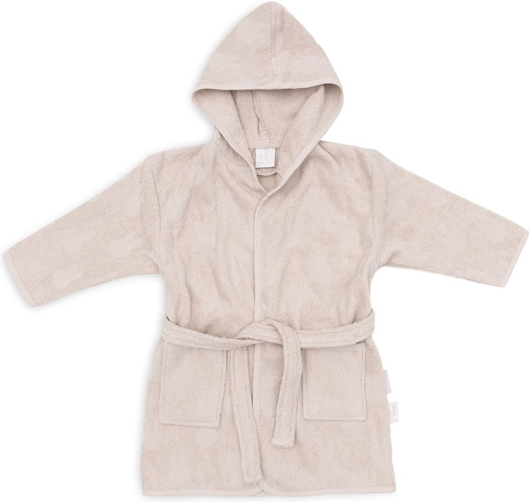 Jollein x Miffy – Baby-Bademantel Frottee 1–2 Jahre – Kinder-Bademantel mit Kapuze – Miffy-Jacquard – Nougat