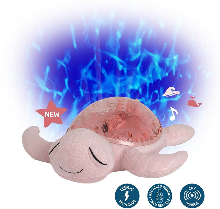 Cloud B Tranquil Turtle Pink Pink Turtle Musikalischer Babyprojektor wiederaufladbar