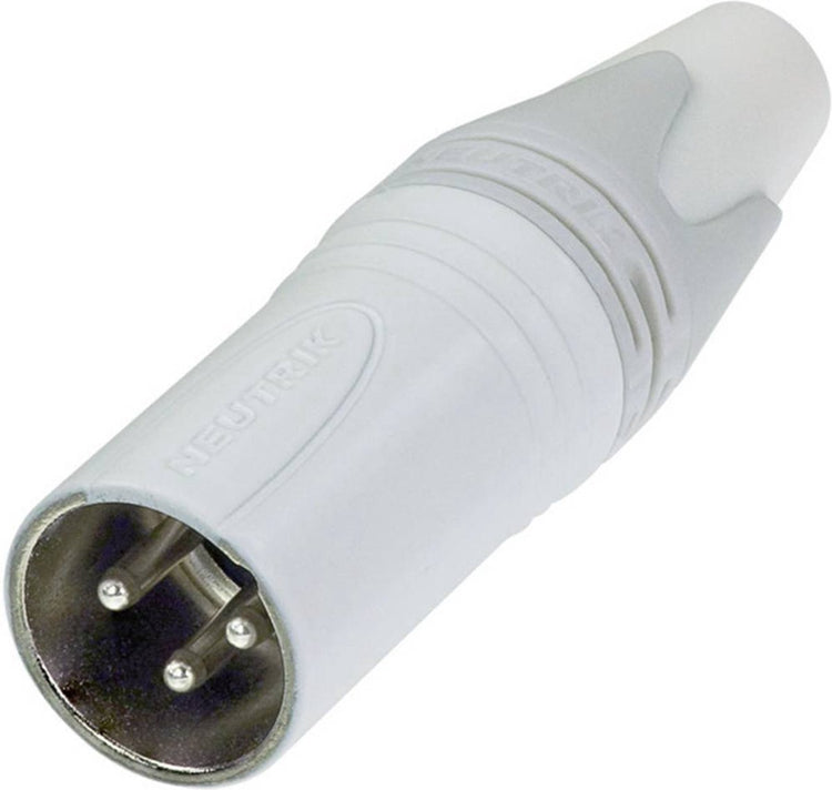 Neutrik nc3mxx-wt XLR-Anschlussstecker, gerade Polzahl: 3 weiß 1 Stück