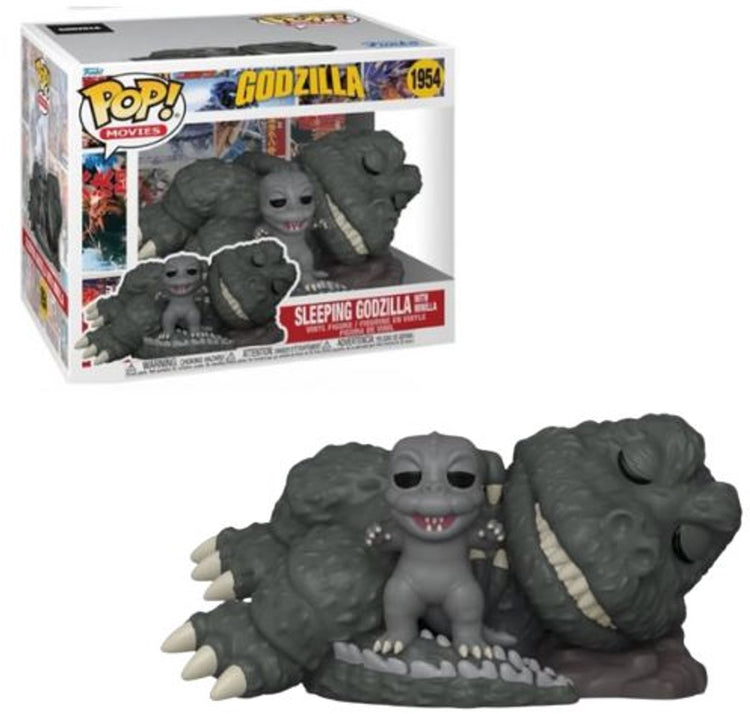 Funko Godzilla schlafender Godzilla mit Minilla – (Super Pop!) Vinylfigur 1954 Unisex Pop! - neutral - Standard