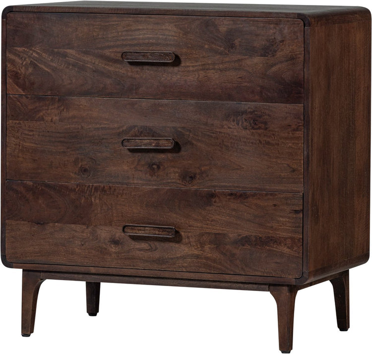 Woood Liya Kommode – Mangoholz – Dunkelbraun – 90 x 90 x 50