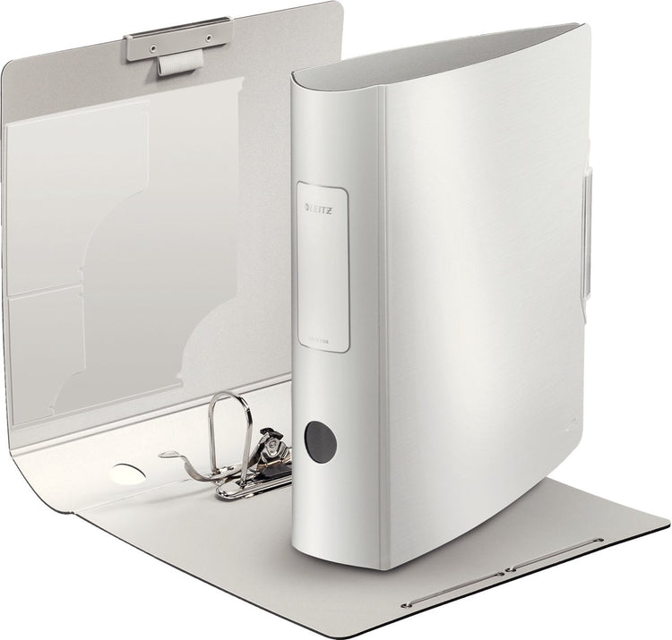 Leitz 180° Active Style Ordner für 500 A4-Blätter – Rückenbreite 82 mm – Polarweiß
