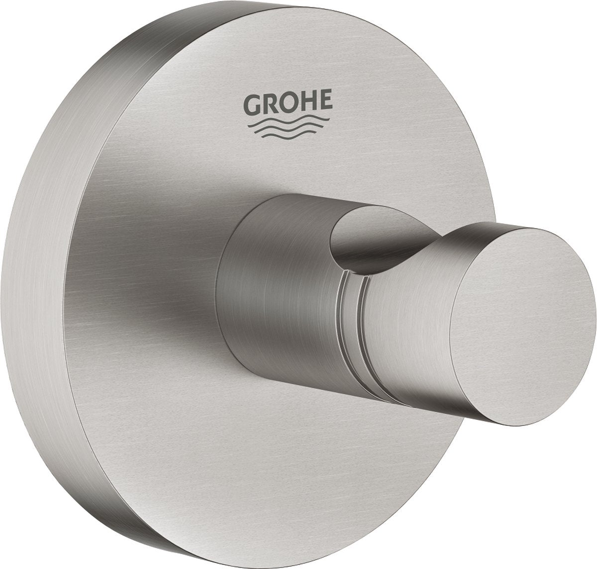 Grohe Essentials Bademantelhaken – Handtuchhaken – Metall – Supersteel (Edelstahl) – 40364dc1