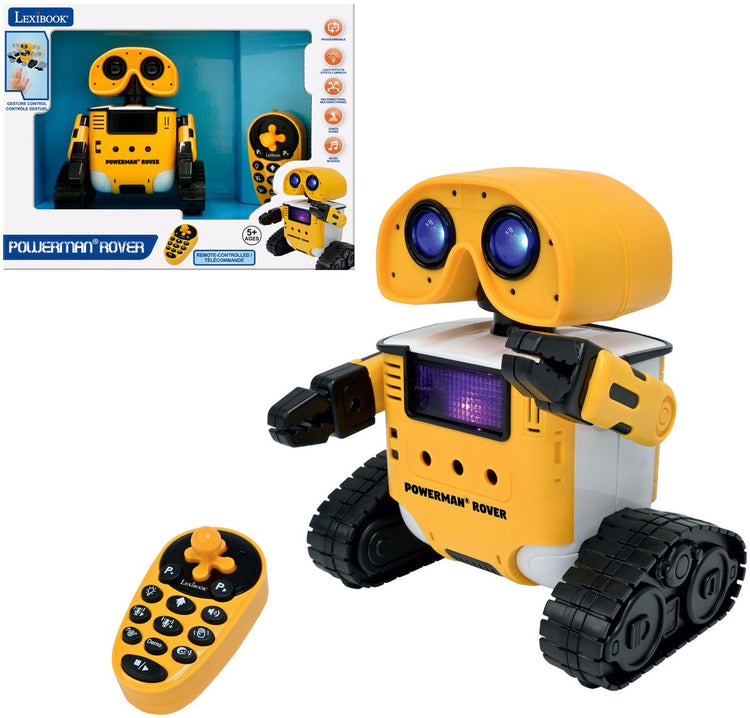 Lexibook, mein multifunktionaler Roboter mit Sprachwechsler, Gestensteuerung, Beleuchtung und Liedern