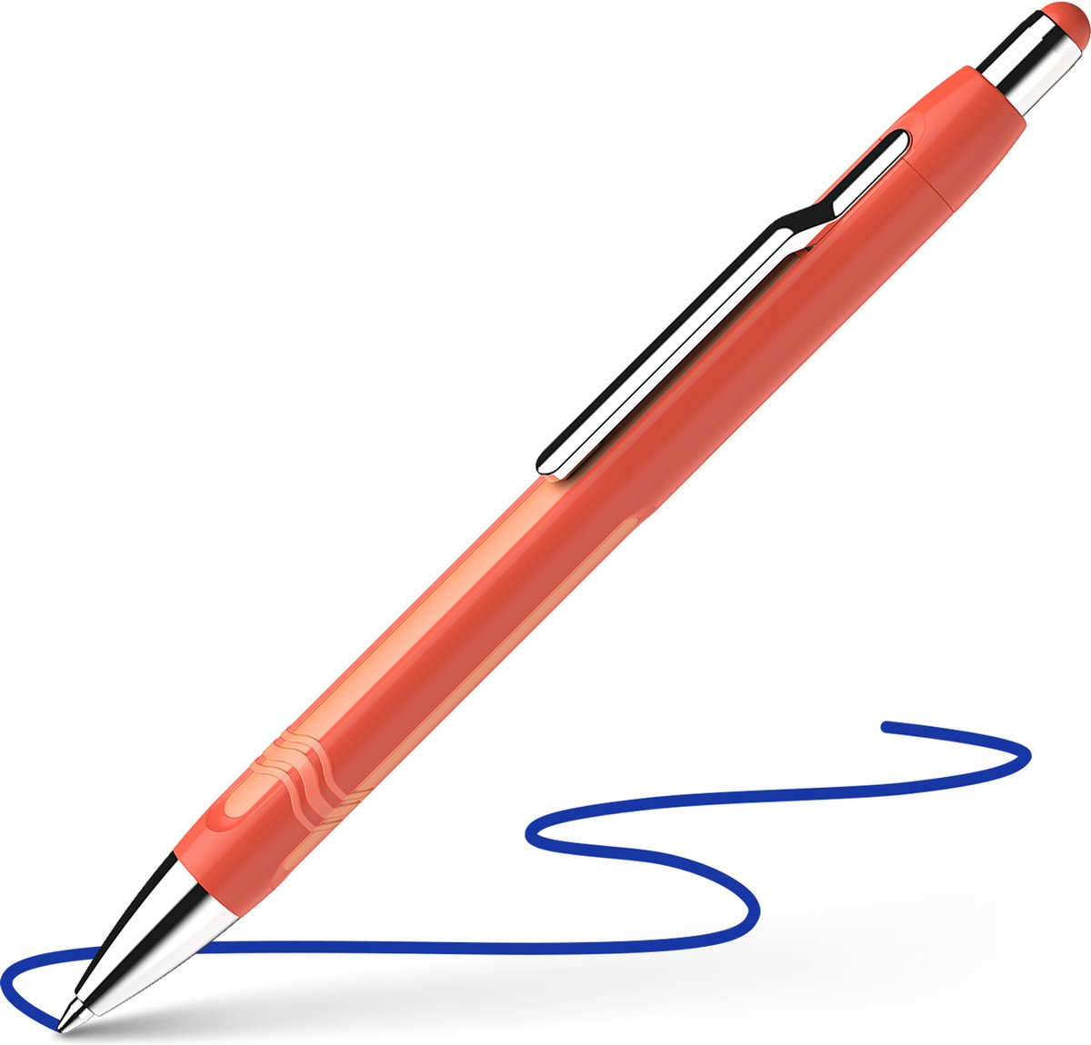 Schneider Schreibgeräte Schneider Kugelschreiber – Epsilon – warmes Orange – blaue Tinte – Schreibbreite xb – S-138606