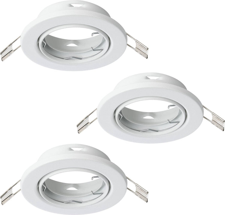 Eglo Agulo 1 Einbaustrahler - gu10 - ø 8,5 cm - weiß - 3er-Set - neigbar