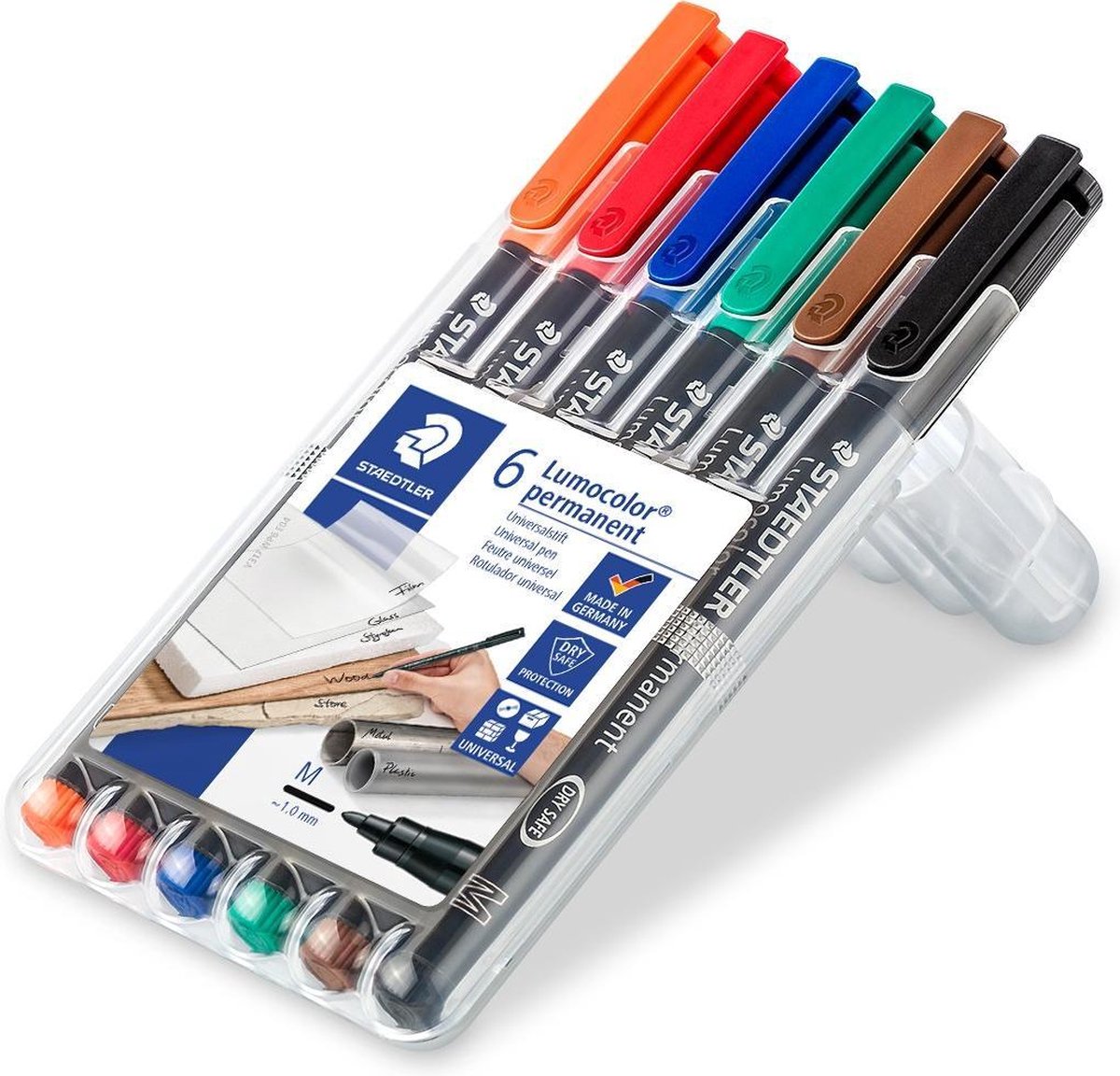 Staedtler Lumocolor permanenter Universalstift M 317 - Box 6 Farben